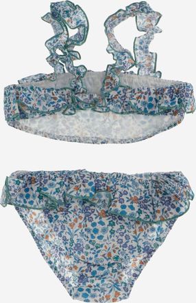 Il Gufo Girls Two-Piece Swimsuit Liberty Floral Multicolour Swimsuits Sea Clothing