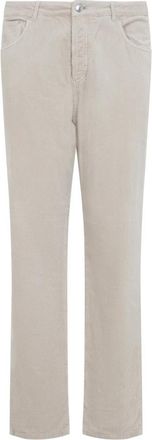 Brunello Cucinelli Chino Broek - Heren - Straight fit broeken - Beige - XL - Katoen - Broeken