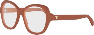 Celine Celine - Triomphe Mini Eyeglasses - unisex - Accessoires - Beige - Maat: 55 MM