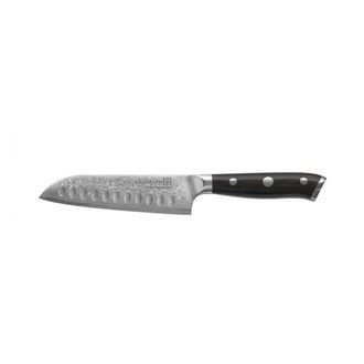 Ikohs Ikohs - Cuchillo Santoku Kohersen Elegance Madera De &Eacute;bano 12,7 Cm Fabricado En Acero De Damasco