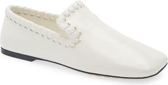 Bottega Veneta Sabato Square Toe Slipper Loafer in Alabaster at Nordstrom, Size 8.5Us