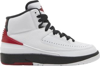 Nike Womens Nike Air Jordan 2 Retro Red Detail White Sneakers - Size: 6.5
