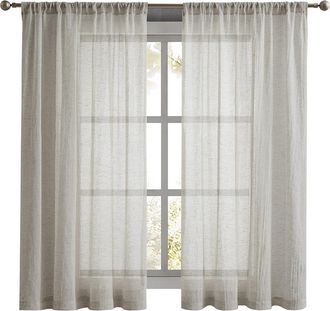 French Connection Charter Crushed Set of 2 Curtain Panels in Natural at Nordstrom Rack, Size 50X63