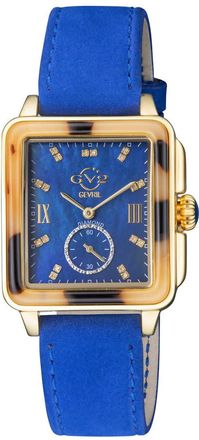 Gevril Group Bari Tortoise Diamond Mother of Pearl Dial Ladies Watch 9248.3