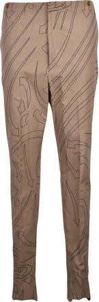 Vivienne Westwood Classico Broek - Heren - Slim Fit Broeken - Beige - XL - Katoen - Broeken
