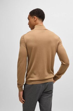HUGO BOSS Sweatshirts Hoodies - Heren - Coltruien - Bruin - L - Wol - Truien & Vesten
