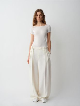 Calvin Klein Womens Reid Tee - White - M