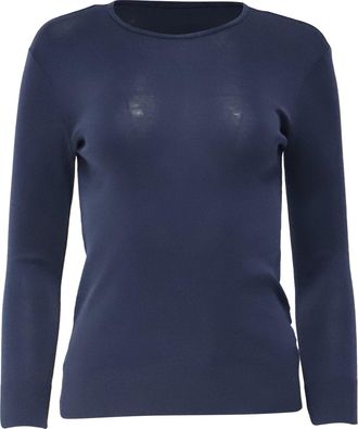 Ralph Lauren Knit Crewneck Sweatshirt in Blue Cotton