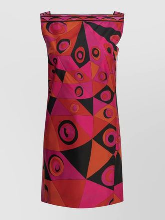 Pucci occhi geometric sleeveless knee length dress