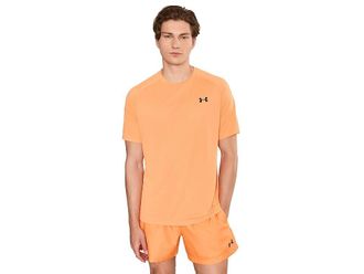 Under Armour UA Tech 2.0 Short Sleeve T-Shirts Mens T Shirt Orange Bloc/Black : 2XL, Polyester