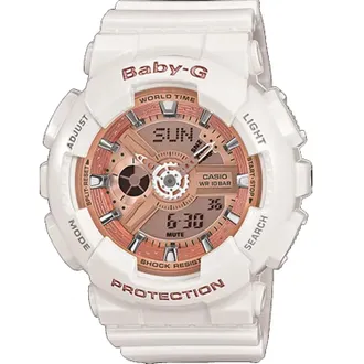 Casio Womens Baby-G Rose gold Dial Watch