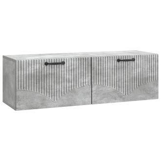 vidaXL Mueble Para Tv De Pared Gris Hormig&oacute;n 98 X 31 X 30 Cm Vidaxl