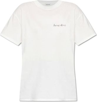 Anine Bing Mujer, Camisetas, Blanco, Talla: S