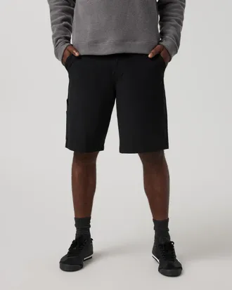 Vuori Clothing Meta Canvas Carpenter Shorts 10 | Black | 28