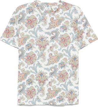 Etro paisley-print T-shirt - White