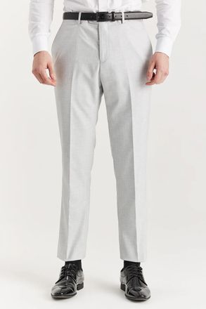 PAUL ANDREW Mens Silver Lightweight Summer Wedding Party Trouser - Size 28 (Waist)