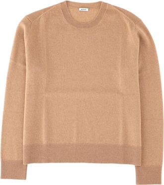 Aspesi Grey Finely Knit Cashmere Crewneck Sweater