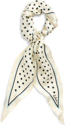 Echo Dot Silk Diamond Scarf in Cream at Nordstrom