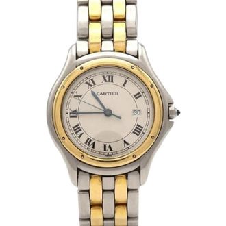 Cartier Pre-owned Vintage Polshorloge - Heren - Vintage Horloges - Wit - ONE Size - Vintage