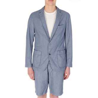 HUGO BOSS Wavy Jacket - Formal Wardrobe Upgrade - male - Boss - Blazers - Blue - L - Suits