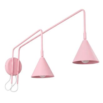 Sollux Lighting Aplique de pared rosa acero alt. 30 cm