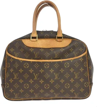 Louis Vuitton Deauville Monogram Brown Canvas Handbag (Pre-Owned)