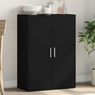 vidaXL Credenza Nero 60x31x84 cm in Legno Multistrato - Vidaxl