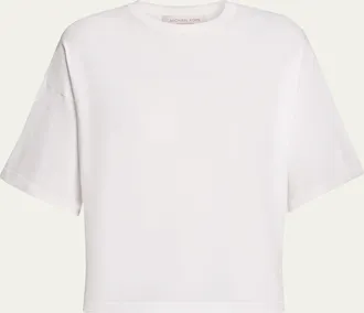 Michael Kors Shaun Crewneck Boxy Tee