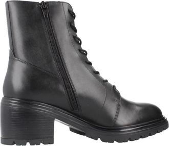 Geox Schoenen, Dames, Zwart, 38 EU, Stijlvolle haklaarzen voor vrouwen