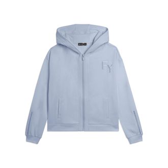 Freddy Felpa Cappuccio con Zip e Dettagli Ricamati