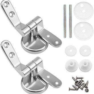 OEM Fijaciones Para Bisagras De Asiento De Inodoro, Bisagras De Repuesto Para Asiento De Inodoro Con Tornillos Y Tuercas, 1 Par - Crezuo