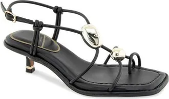 Kenneth Cole Gemma Kitten Heel Sandal in Black at Nordstrom, Size 6.5