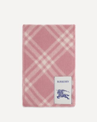 Burberry Sciarpa in lana Check Woman UNI