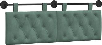 vidaXL Cabecero Colgante Verde Mar Terciopelo Vidaxl