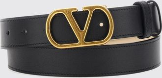 Valentino Garavani Cintura in pelle di vitello con fibbia VLogo Signature