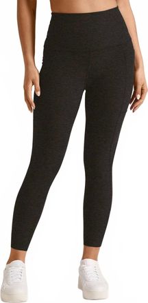 Beyond Yoga Spacedye Out Of Pocket High Waist Capri Legging In Darkest Night