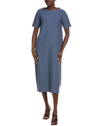 Eileen Fisher Eileen Fisher Bateau Neck Flare Dress