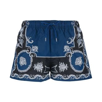 Versace Badmode, Heren, Veelkleurig, S, Geometrisch Bedrukt Badpak