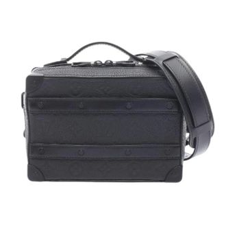 Louis Vuitton Pre-owned Handle Soft Trunk Monogram Taurillon 2way Schoudertas - Heren - Pre-owned - Zwart - Maat: ONE Size Leer