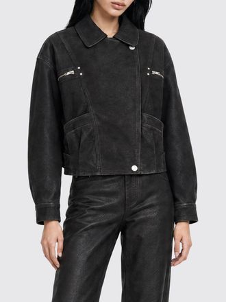 Isabel Marant Suede Leather Shirt Jacket with Concealed Closure