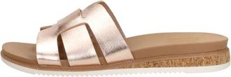 Skechers Desert Kiss Low - Peak Look - Dames - Sandalen - Beige - 40 EU - Leer - Schoenen