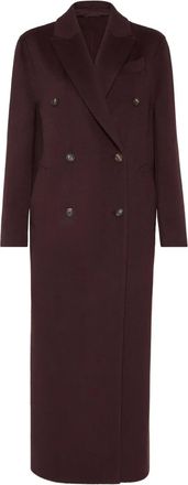 Brunello Cucinelli Cappotto doppiopetto - Rosso