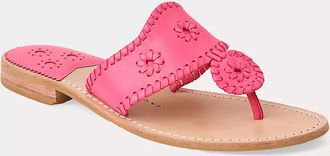 Lilly Pulitzer Jack Rogers Jacks Leather Flat Sandal