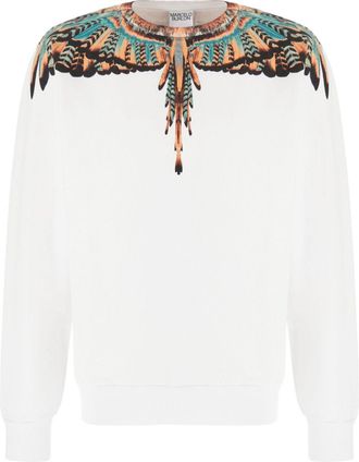 Marcelo Burlon Maglione Grizzly Wings - Bianco
