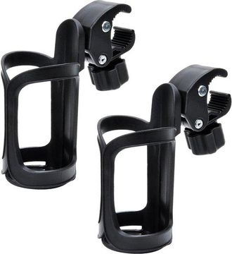 OEM 2 Portabotellas Universales Para Bicicleta, Cochecito Y Silla De Ruedas - Giratorio 360&deg;