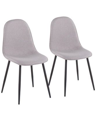 LumiSource Set Of 2 Pebble Chairs
