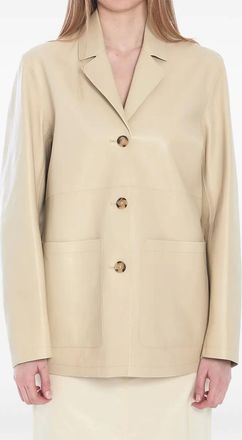 Toteme Blazer monopetto in pelle - Toni neutri