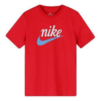Nike Mens Nike Sportswear Large Short Sleeve Red T-Shirt BV7679-657