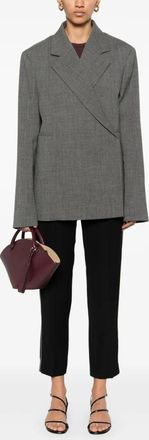 PESERICO Womens Crepe Trousers Black Ss25 W