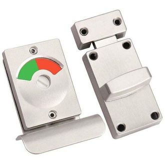 OEM Cerradura De Puerta De Inodoro Con Luz Indicadora Roja Y Verde Para Repuestos, Cerradura De Pestillo De Inodoro De Acero Inoxidable - Crezuo